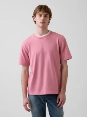Camiseta holgada de peso grueso para adulto