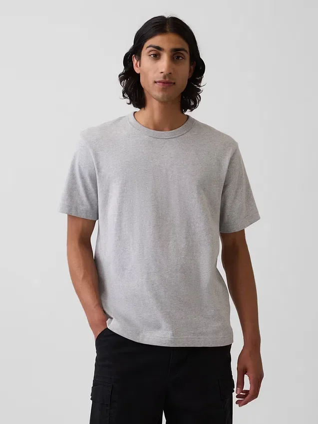 Camiseta holgada de peso grueso para adulto