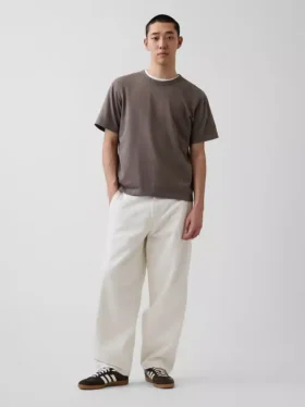 Camiseta holgada de peso grueso para adulto