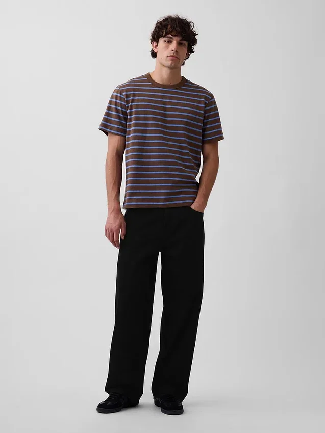 Camiseta holgada de peso grueso para adulto