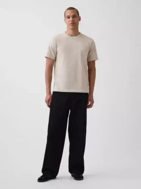 Camiseta holgada de peso grueso para adulto