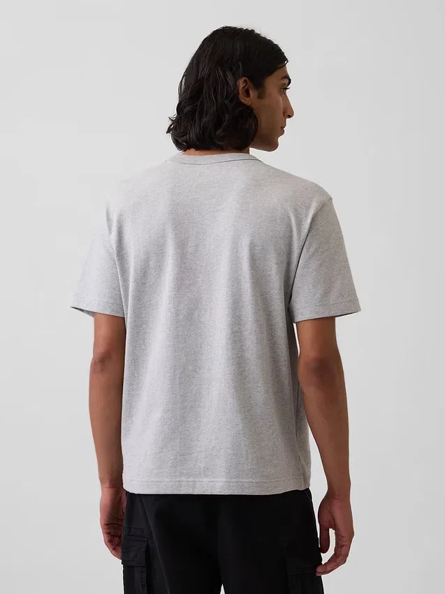 Camiseta holgada de peso grueso para adulto