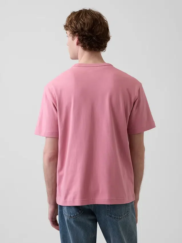Camiseta holgada de peso grueso para adulto