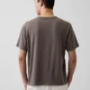 Camiseta holgada de peso grueso para adulto