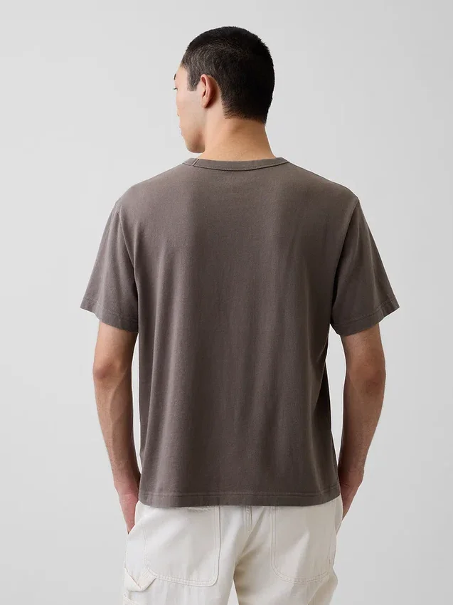Camiseta holgada de peso grueso para adulto