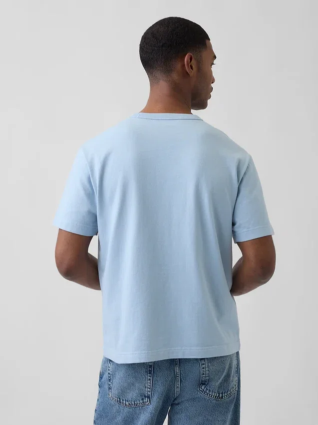Camiseta holgada de peso grueso para adulto