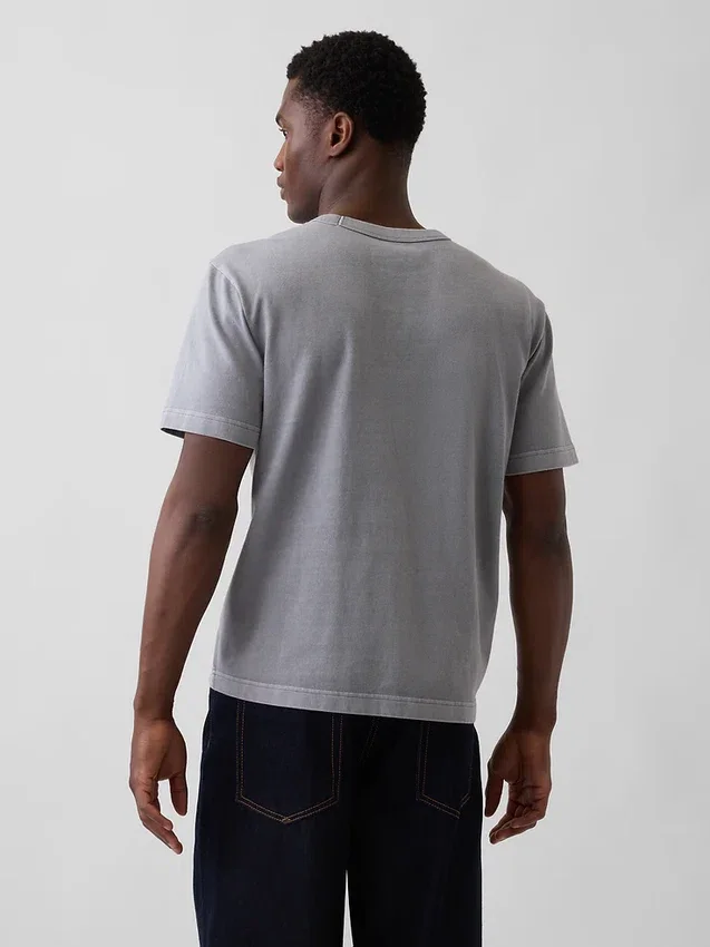 Camiseta holgada de peso grueso para adulto