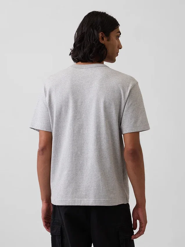 Camiseta holgada de peso grueso para adulto