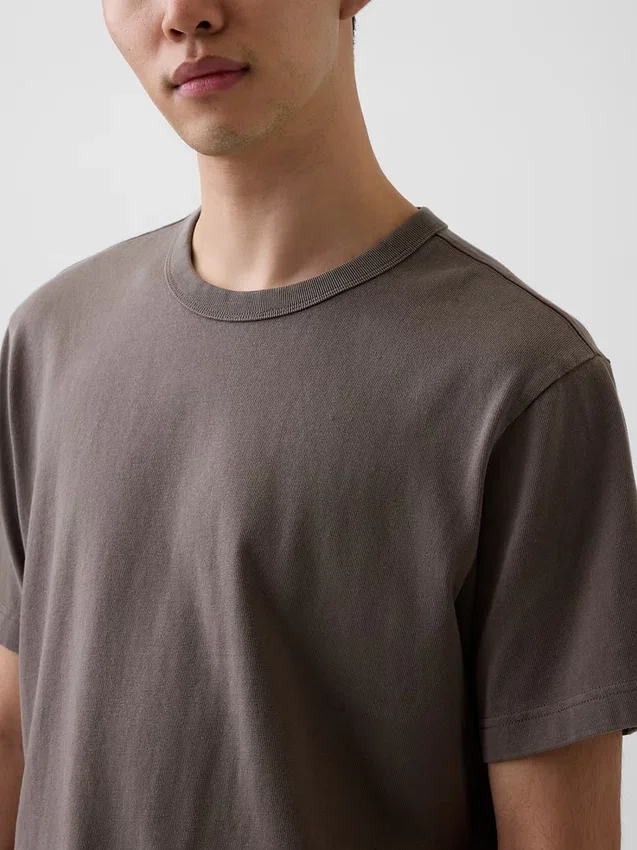 Camiseta holgada de peso grueso para adulto