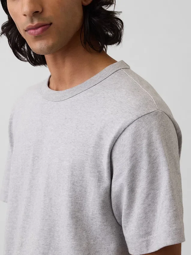 Camiseta holgada de peso grueso para adulto