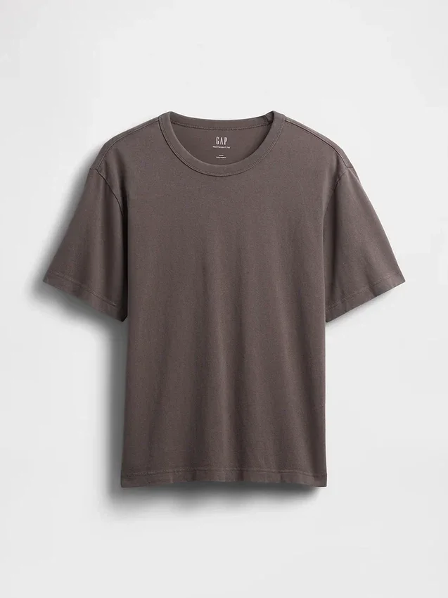 Camiseta holgada de peso grueso para adulto