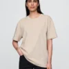 Camiseta holgada de peso grueso para adulto
