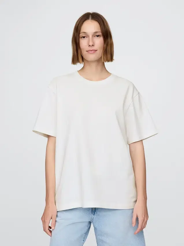 Camiseta holgada de peso grueso para adulto