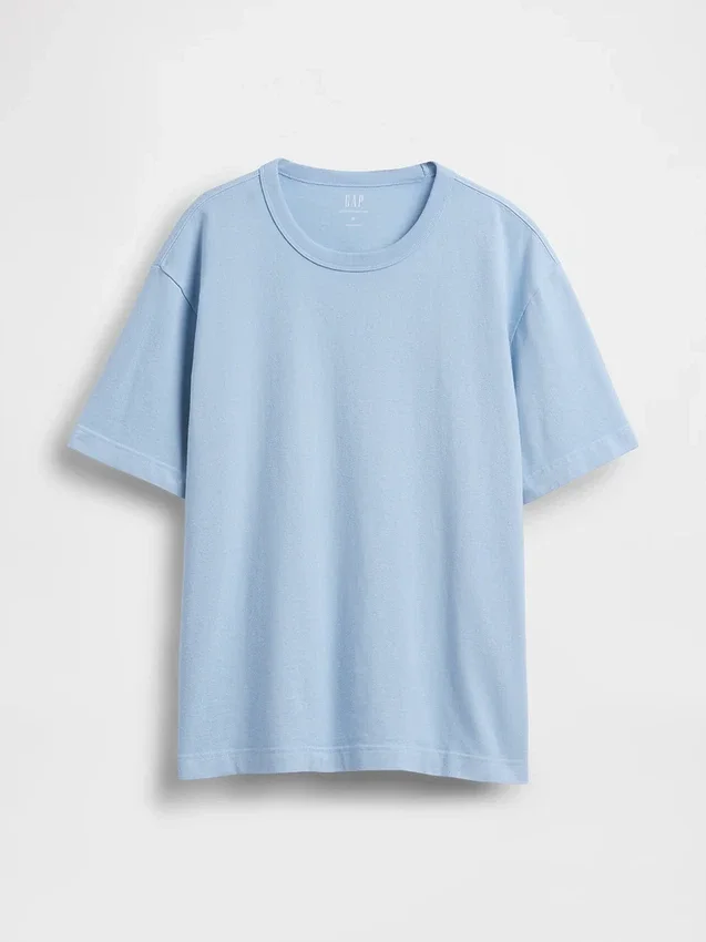 Camiseta holgada de peso grueso para adulto