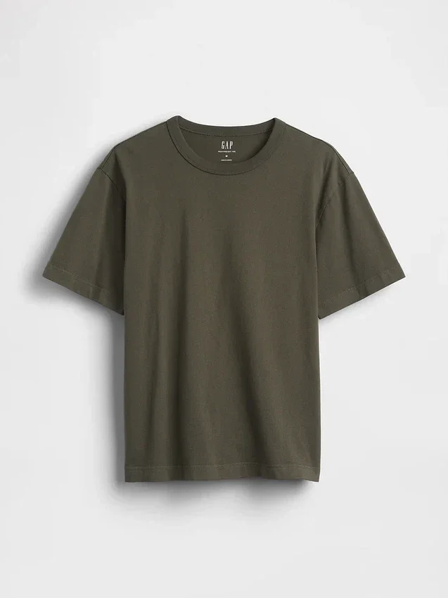 Camiseta holgada de peso grueso para adulto
