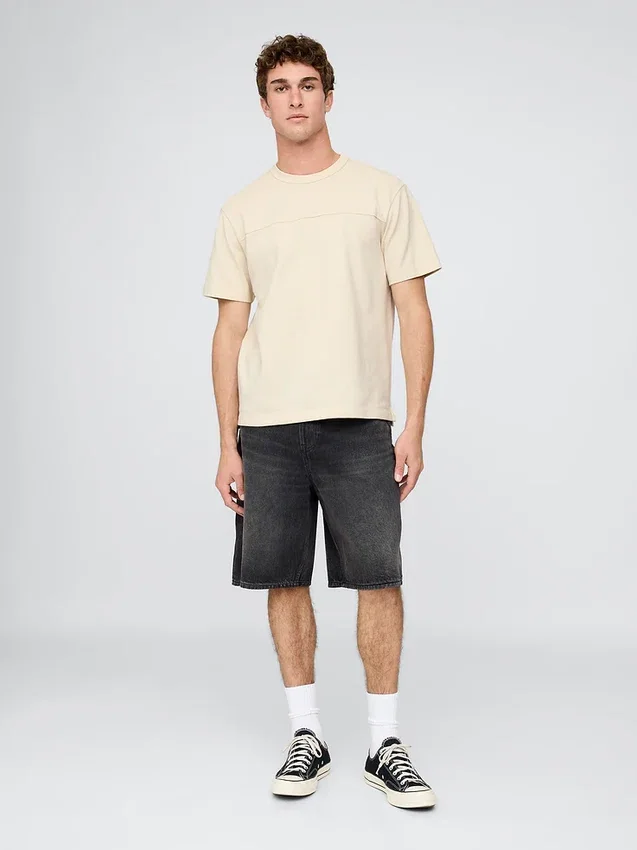 Camiseta holgada de piqué