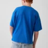 Camiseta infantil azul «Relaxed Logo»