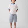 Camiseta infantil azul «Relaxed Logo»