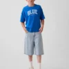 Camiseta infantil azul «Relaxed Logo»