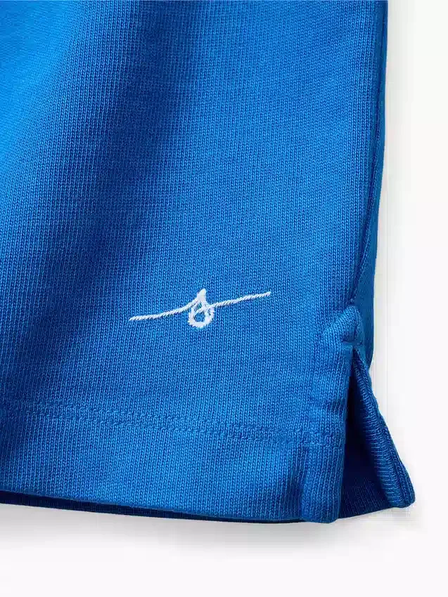 Camiseta infantil azul «Relaxed Logo»