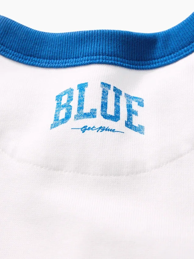Camiseta infantil azul «Relaxed Logo»