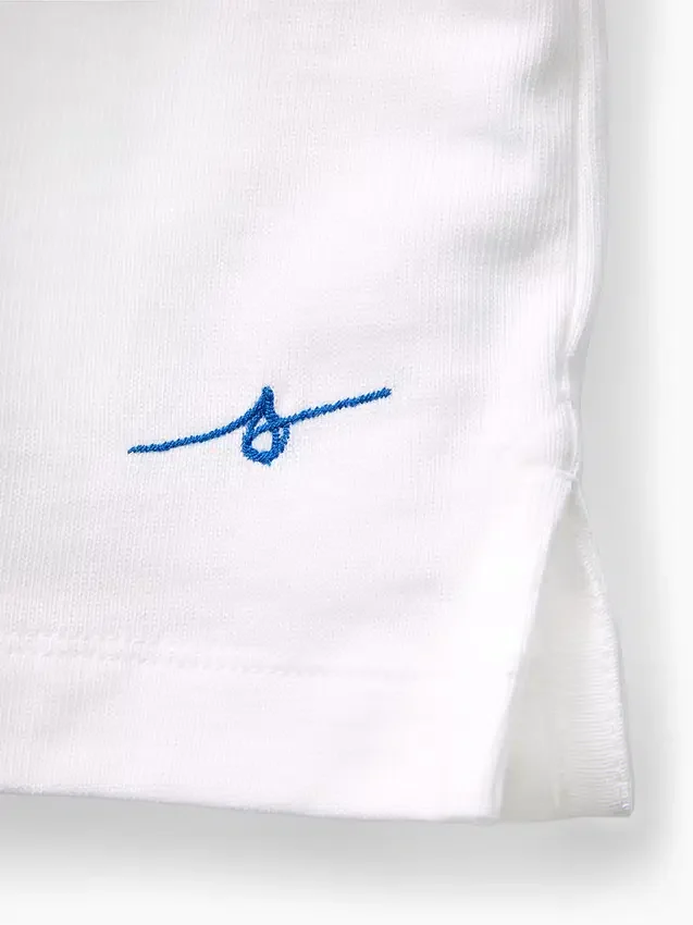 Camiseta infantil azul «Relaxed Logo»