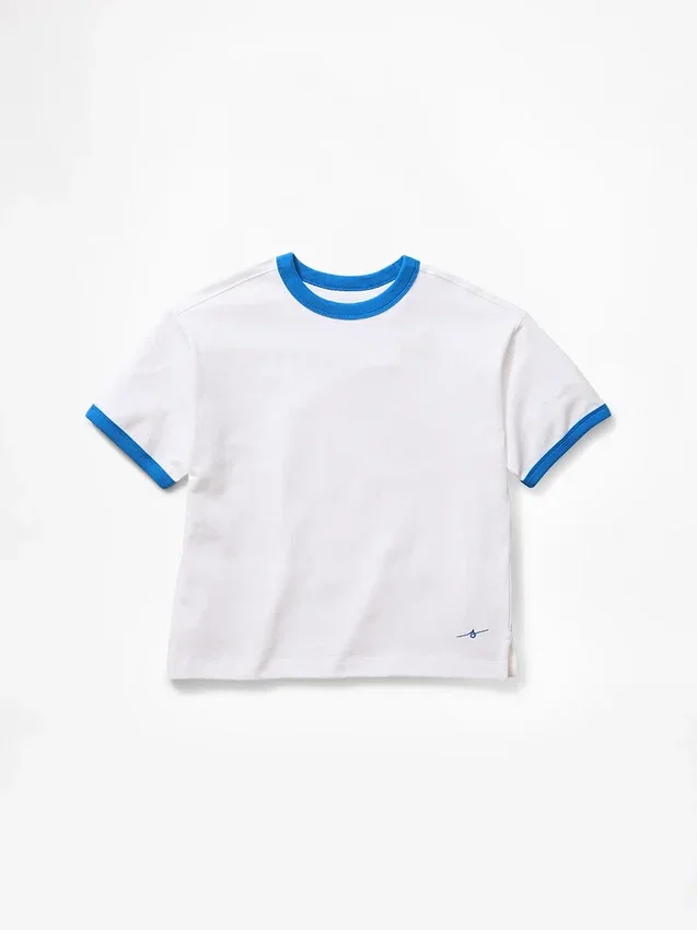 Camiseta infantil azul «Relaxed Logo»