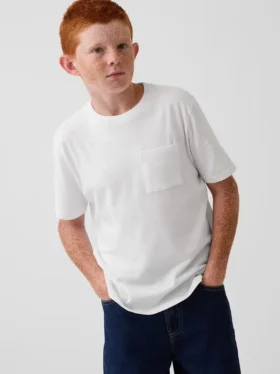 Camiseta infantil con bolsillo