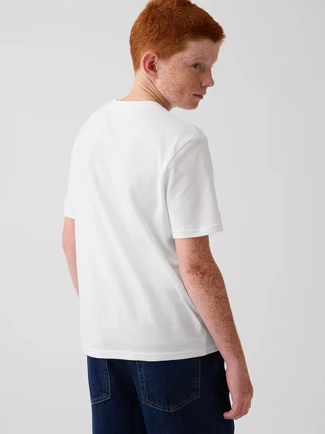 Camiseta infantil con bolsillo