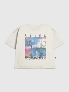Camiseta infantil con diseño de «Alicia en el País de las Maravillas»