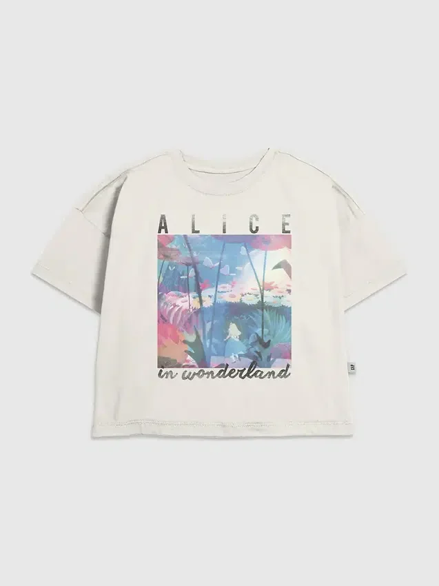 Camiseta infantil con diseño de «Alicia en el País de las Maravillas»