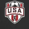 Camiseta infantil con diseño de escudo de fútbol de EE. UU.