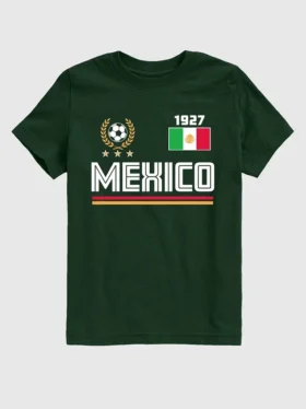 Camiseta infantil con diseño de la selección de fútbol de México