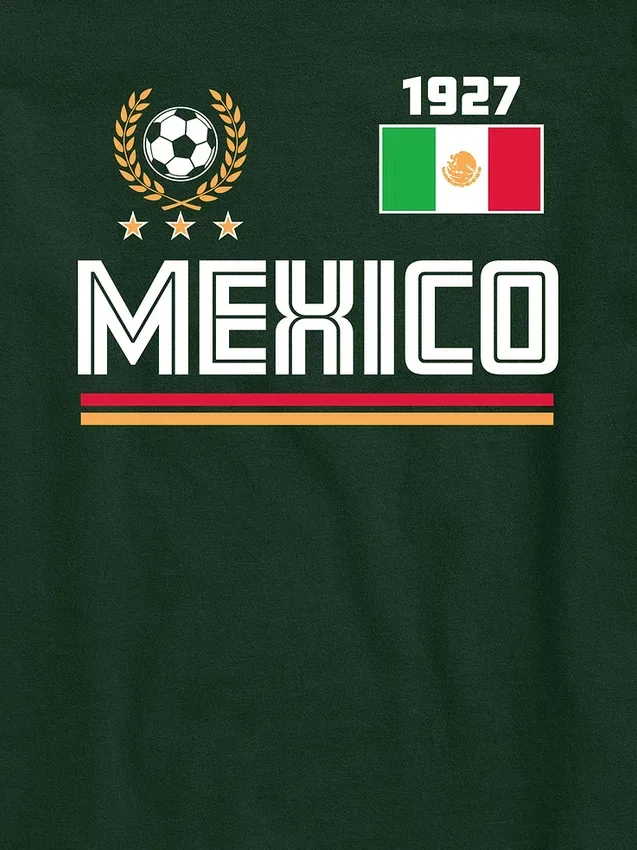 Camiseta infantil con diseño de la selección de fútbol de México