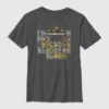 Camiseta infantil con diseño de la tabla periódica de Nintendo