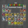 Camiseta infantil con diseño de la tabla periódica de Nintendo
