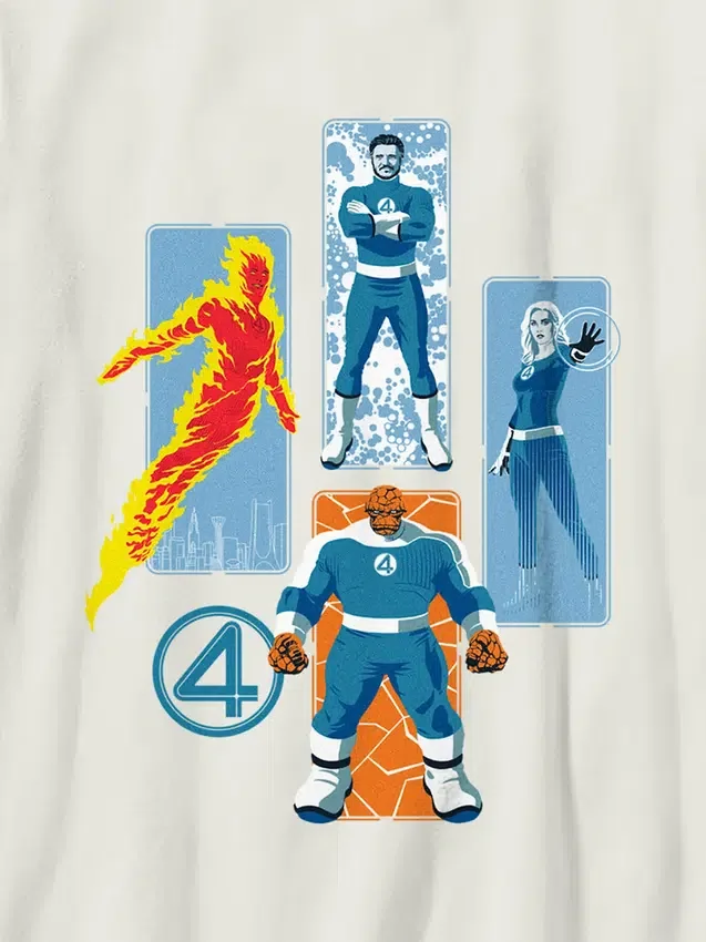 Camiseta infantil con diseño de «Los Cuatro Fantásticos»