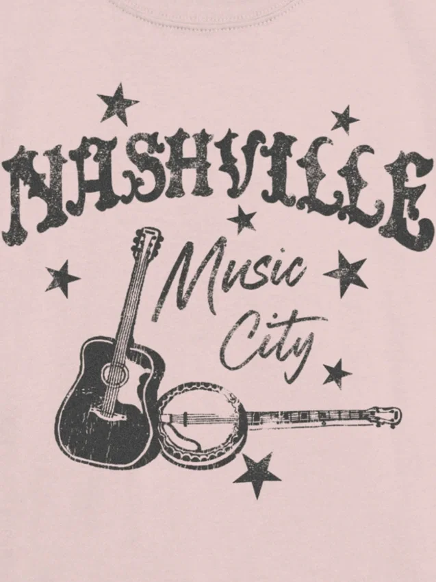 Camiseta infantil con diseño de «Nashville Music City»