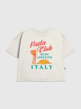 Camiseta infantil con diseño de Pasta Club