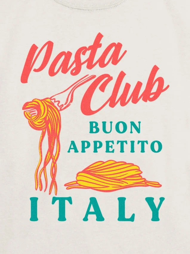 Camiseta infantil con diseño de Pasta Club