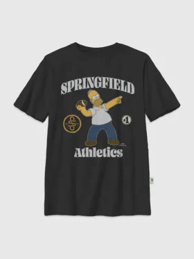 Camiseta infantil con diseño gráfico de «Los Simpson: Homer se lanza»
