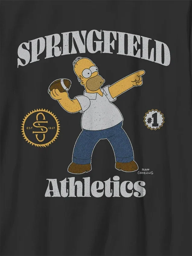 Camiseta infantil con diseño gráfico de «Los Simpson: Homer se lanza»