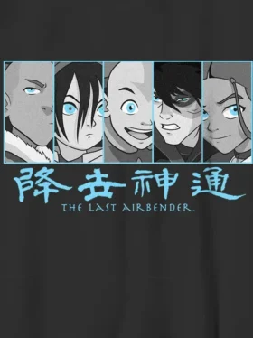 Camiseta infantil con diseño gráfico de paneles de «Avatar: La leyenda de Aang»