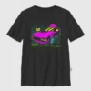 Camiseta infantil con diseño gráfico del Toyota Supra en colores neón