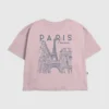 Camiseta infantil con diseño gráfico «Paris Line Art»