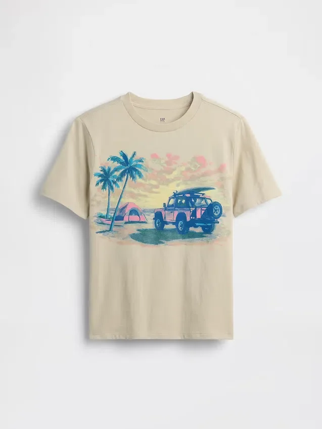 Camiseta infantil con estampado
