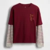 Camiseta infantil con estampado 2 en 1