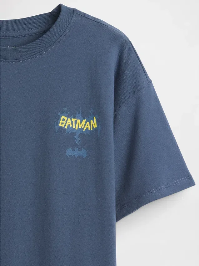 Camiseta infantil con estampado de Batman de corte holgado