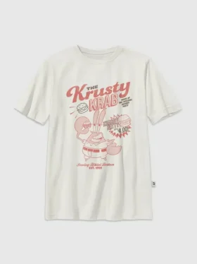 Camiseta infantil con estampado de Bob Esponja y el Crustáceo Crujiente