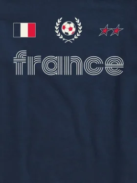 Camiseta infantil con estampado de camiseta de fútbol de Francia